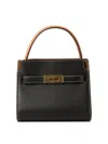 Tory Burch Petite Lee Radziwill Top Handle Bag In Black