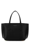 Tory Burch Black Leather Mini Perry Handbag In Black