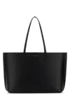 Tory Burch Large Perry Leather Tote Bag In Black