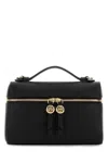 Tory Burch Black Leather Romy Slim Handbag In Black