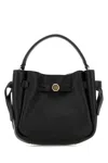 Tory Burch Black Leather Mini Romy Bucket Bag In Black