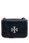 Tory Burch Navy Blue Leather Small Eleanor Crossbody Bag In Blue