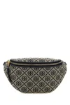 Tory Burch Embroidered Canvas Belt Bag In Green