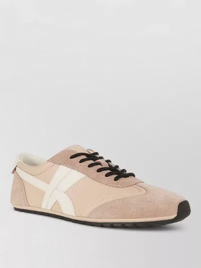 Tory Burch Hank Field Sneaker Hybrid Leather Suede In Brown