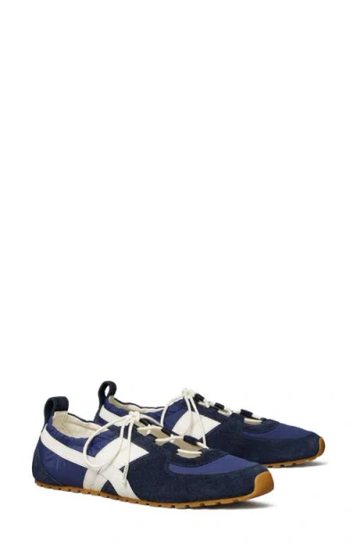 Tory Burch Hank Ballet Sneakers In Blue