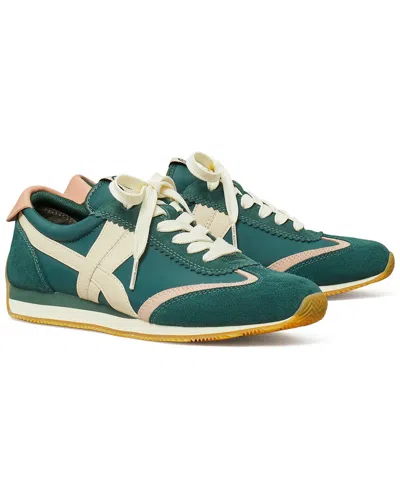 Tory Burch Hank Suede-trim Sneaker In Multi