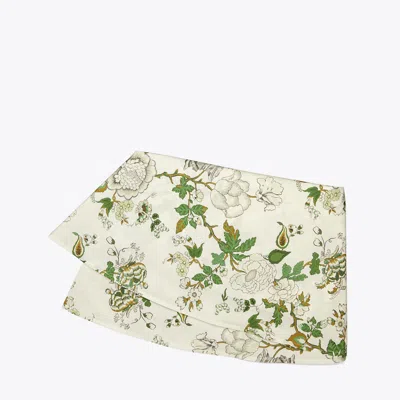 Tory Burch Happy Times Bouquet Round Tablecloth, 120" In Green