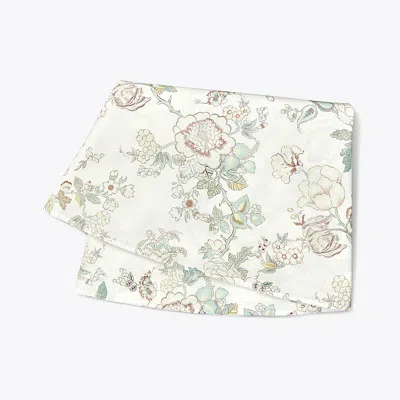 Tory Burch Happy Times Bouquet Round Tablecloth, 120" In Ivory