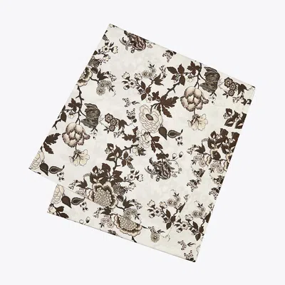 Tory Burch Happy Times Bouquet Square Tablecloth, 90" In Brown