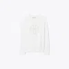 Tory Burch Heavy French Terry Logo Crewneck In White