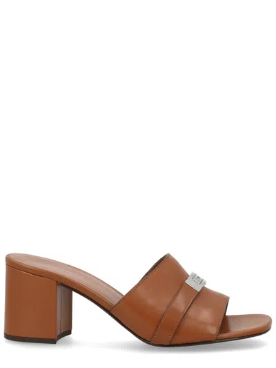 Tory Burch Heeled Sandal In Leather Leelee In Red