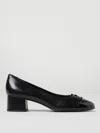 Tory Burch Bow Detailed Block-heel Pumps In Schwarz