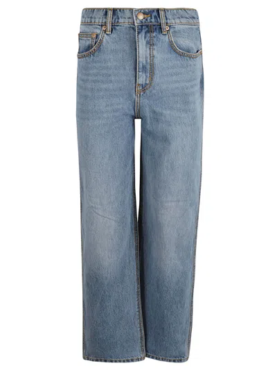 Tory Burch High-rise Straight Jeans In Vintage Wash
