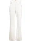 Tory Burch White Flared Jeans In White