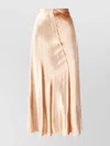 Tory Burch High-waisted A-line Skirt Satin Finish