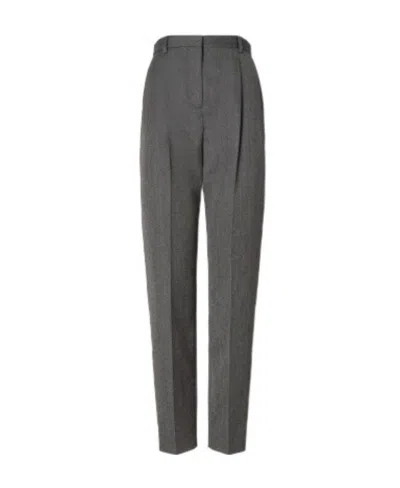 Tory Burch High-waisted Tapered Trousers In Black