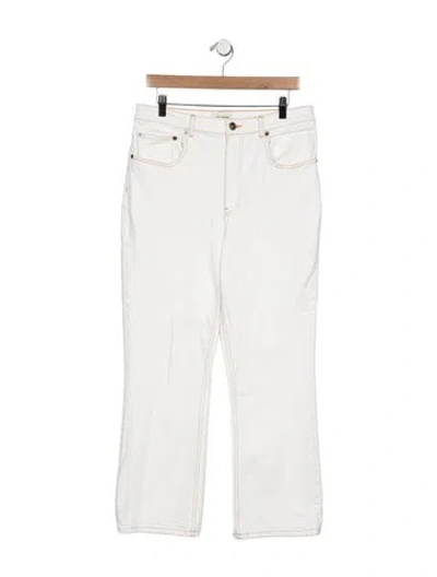 Pre-owned Tory Burch High-rise Flared Jeans In Blue