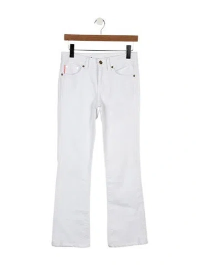 Pre-owned Tory Burch High-rise Flared Jeans In Blue