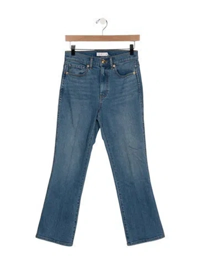 Pre-owned Tory Burch High-rise Flared Jeans W/ Tags In Blue