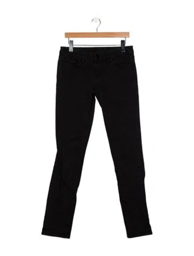 Pre-owned Tory Burch High-rise Skinny Leg Jeans In Black