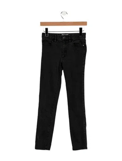 Pre-owned Tory Burch High-rise Skinny Leg Jeans In Black
