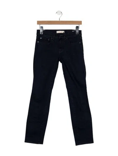 Pre-owned Tory Burch High-rise Skinny Leg Jeans In Blue