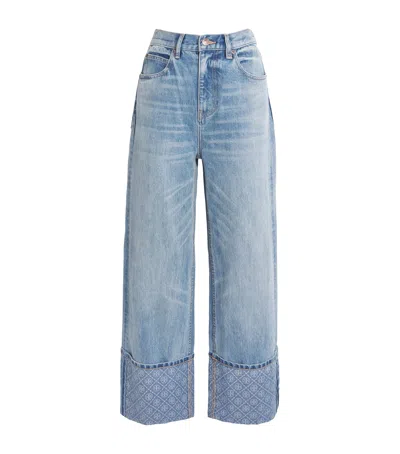 Tory Burch High-rise Straight Jeans In Blue