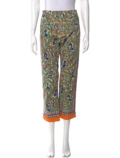 Pre-owned Tory Burch High-rise Straight Leg Jeans