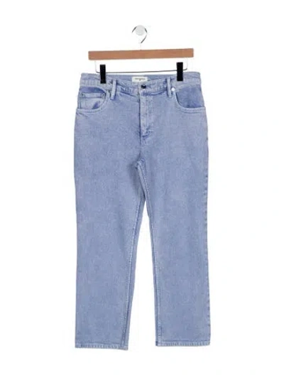 Pre-owned Tory Burch High-rise Straight Leg Jeans In Blue