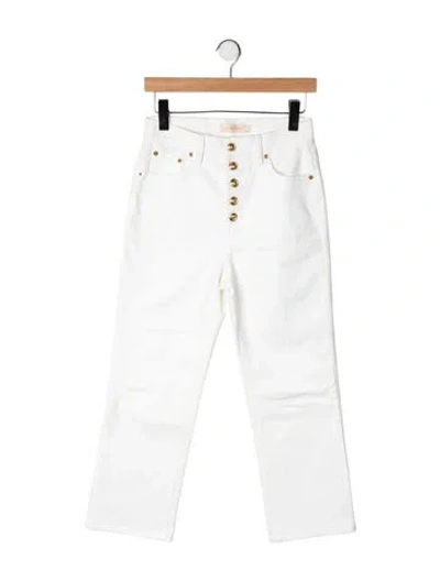 Pre-owned Tory Burch High-rise Straight Leg Jeans In Multicolor