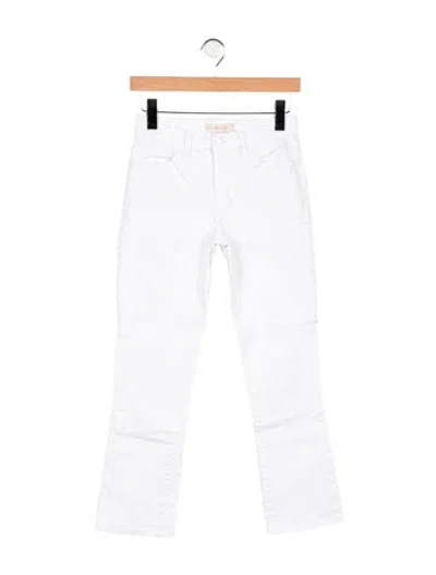 Pre-owned Tory Burch High-rise Straight Leg Jeans In White