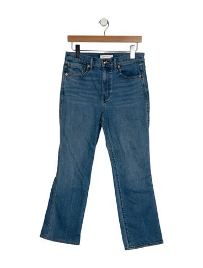 Pre-owned Tory Burch High-rise Wide Leg Jeans In Blue