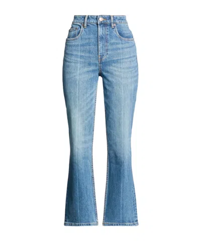 Tory Burch High-waisted Bootcut Jeans In Blue