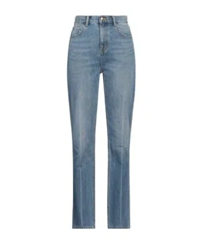 Tory Burch High-waisted Straight-leg Jeans In Blue