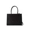 Tory Burch Hobo Bag Small Ella Eco Tote - Alternative Leather - Black In Black