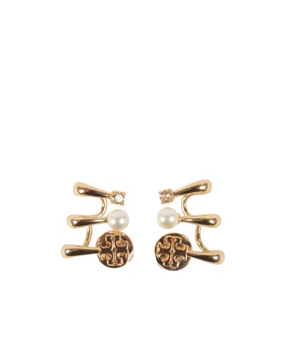 Tory Burch Hoop Earrings In Yellow