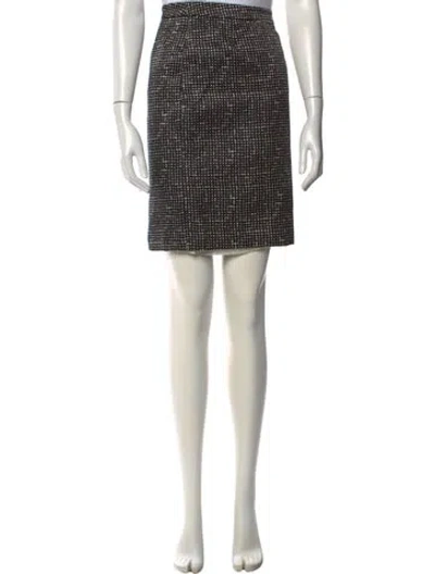 Pre-owned Tory Burch Houndstooth Print Knee-length Skirt