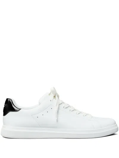 Tory Burch Howell Court Leather Sneakers In White