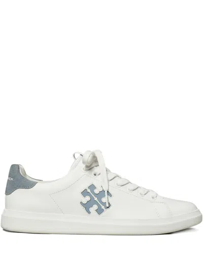 TORY BURCH HOWELL COURT LOGO-EMBELLISHED LACE-UP SNEAKERS