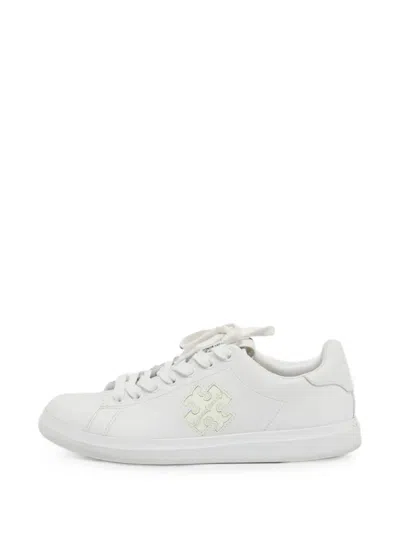 Pre-owned Tory Burch Howell Court Sneakers In White