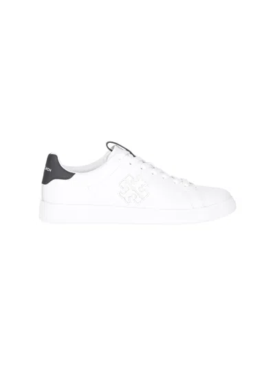 Tory Burch Woman Sneakers Black Size 8 Polyurethane In White