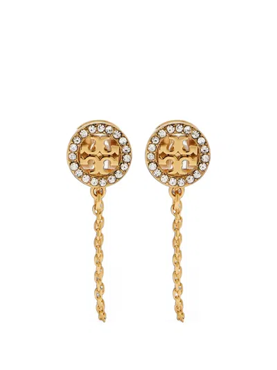 Tory Burch Icon Chain Earrings In Gold