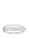 Tory Burch Icon Stud Double Bracelet In Silver