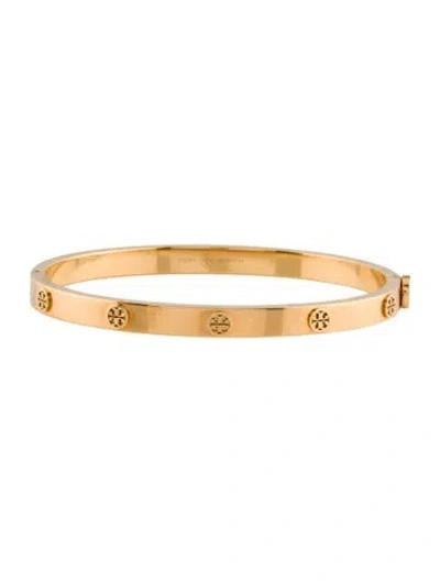 Pre-owned Tory Burch Icon Hinge Bangle Bracelet, 6.75" In Multi