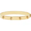 Tory Burch Miller Goldtone Stud Hinge Bracelet In Gold