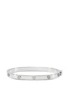 Tory Burch Icon Hinge Stud Bracelet In Metallic