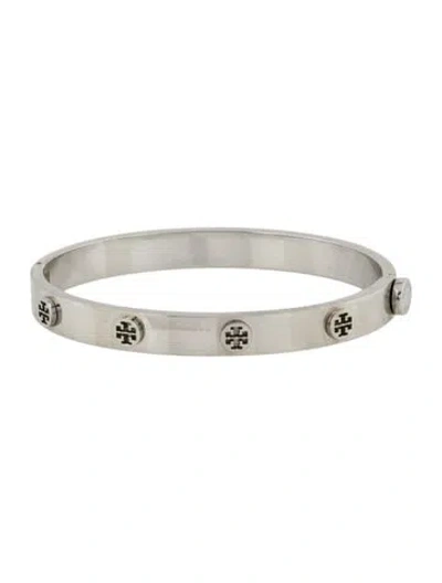 Pre-owned Tory Burch Icon Hinged Bangle Bracelet, 6.75" In Multi