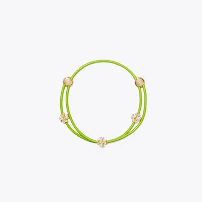 Tory Burch Icon Multi-wrap Slider Bracelet In Green