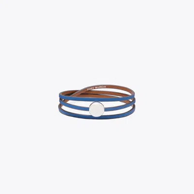 Tory Burch Icon Multi-strand Bracelet In Blue