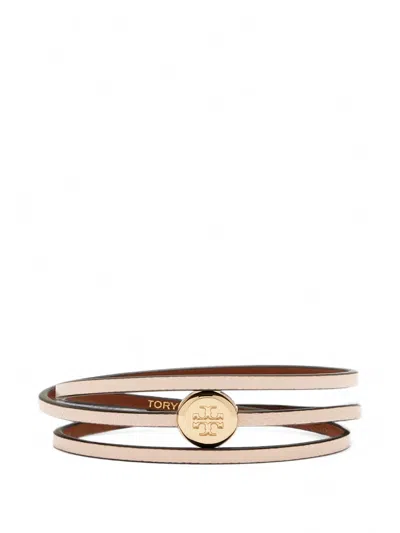 Tory Burch Icon Multi-strand Bracelet In Brown